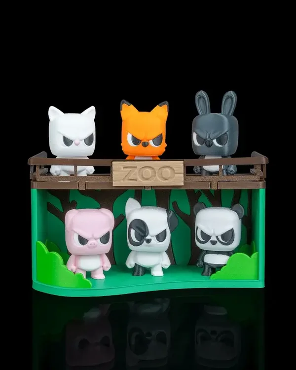 Figura Decorativa “Mini Zoo” con Personajes