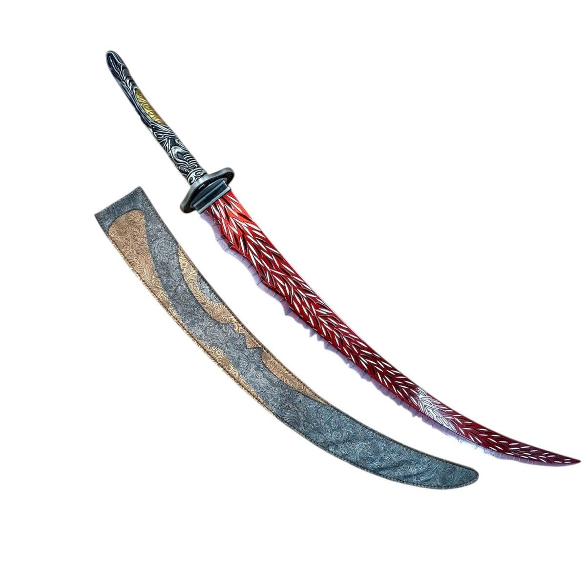 Spada Ammazzadraghi Elden Ring con fodero e supporto