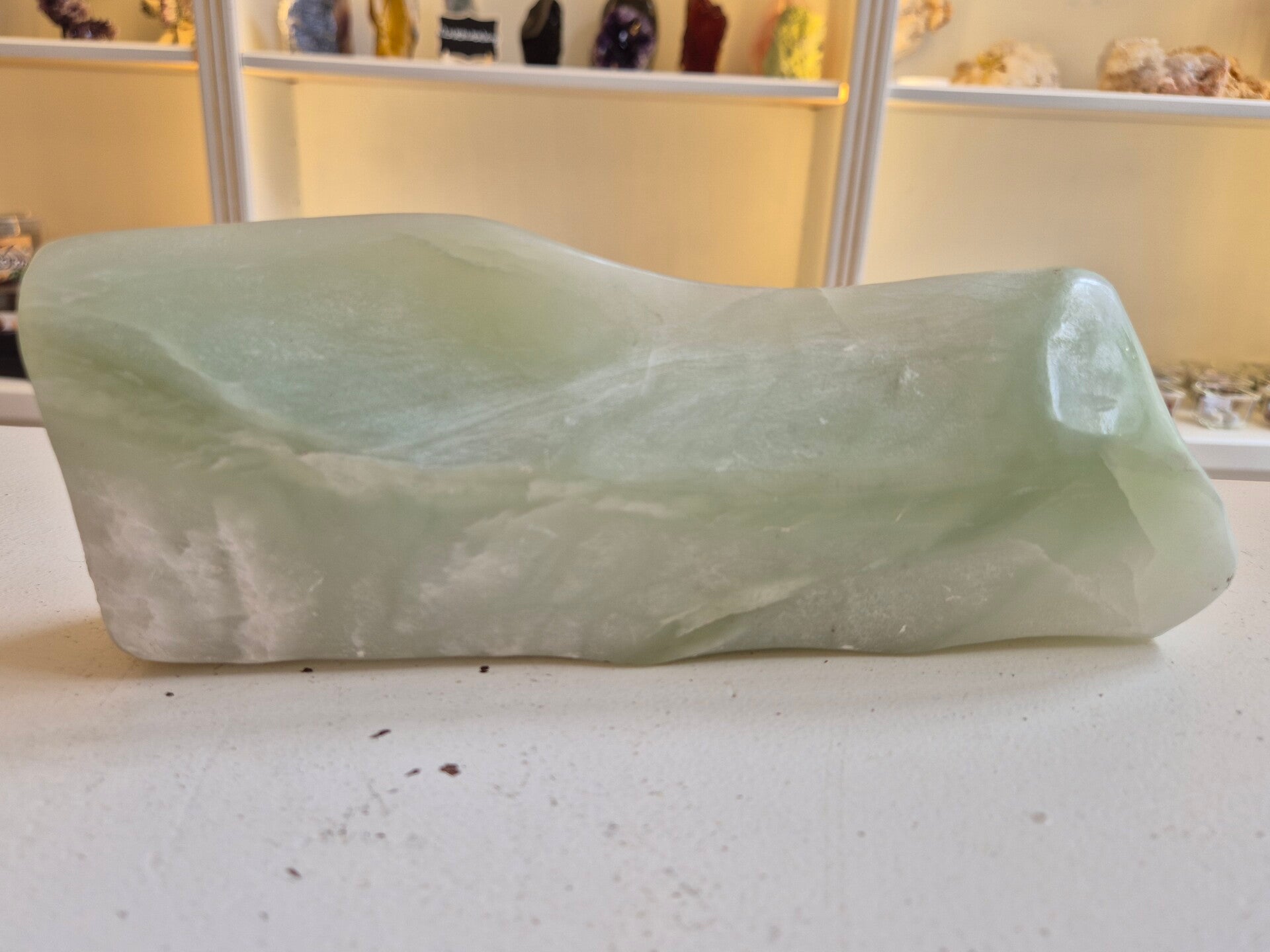 Jade sculptuur gepolijst