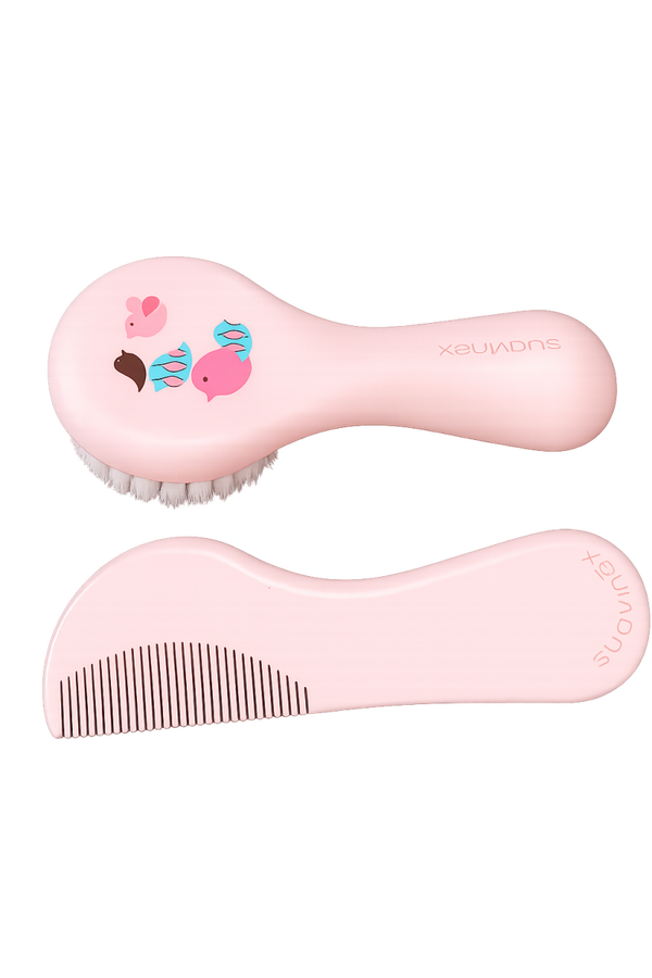SUAVINEX Set cepillo-peine ROSA para bebés
