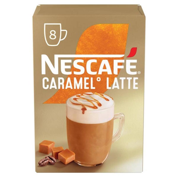 Caramel latte Nescafé Gold pack de 8 sobres de 17 g