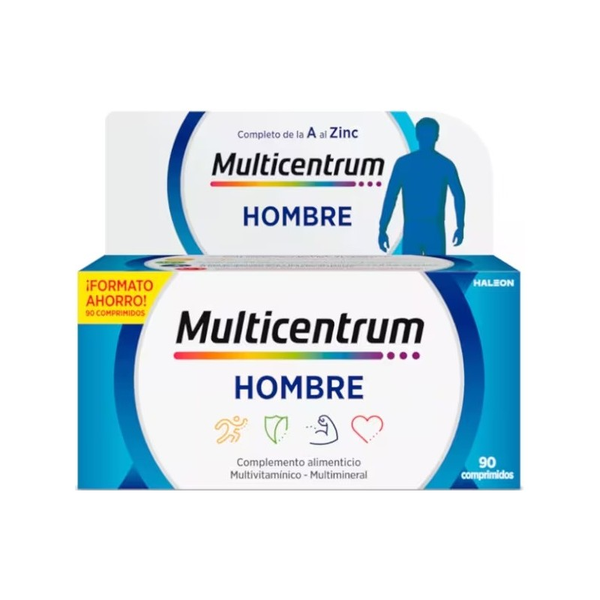 Multicentrum Hombre 90 comprimidos.