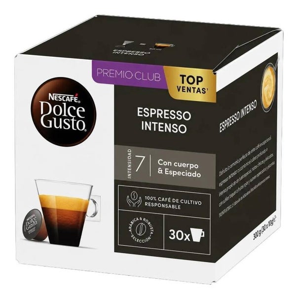 NESCAFÉ Dolce Gusto Espresso Intenso 30 Cápsulas,Intensidad 7