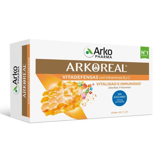 Arkoreal Vitaminada Sin Azúcar 20 ampollas VITALIDAD E INMUNIDAD