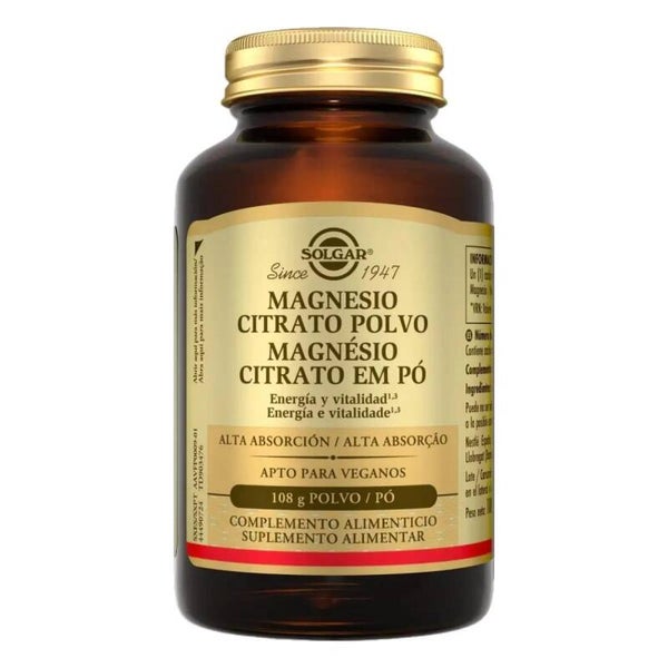 SOLGAR Magnesio Citrato en Polvo 108 g