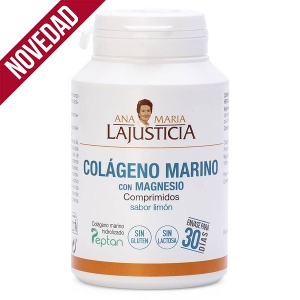 ANA MARIA LAJUSTICIA COLÁGENO MARINO CON MAGNESIO Sabor limón (180 comp.)