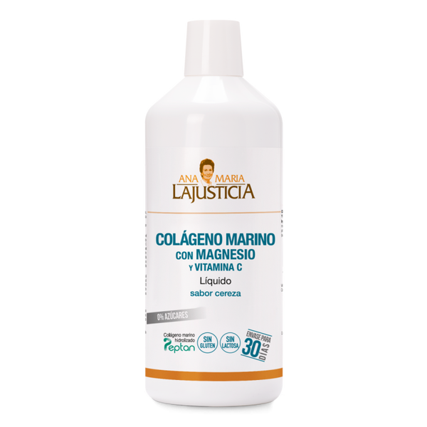 ANA MARIA LAJUSTICIA COLÁGENO MARINO CON MAGNESIO + VIT.C Sabor cereza (1L) - Líquido