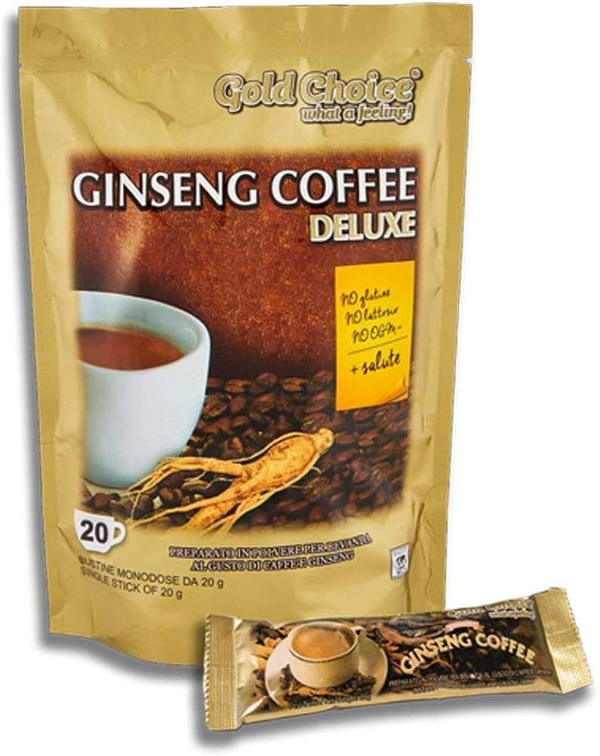 Ginseng Coffee Deluxe - Café soluble al ginseng - 20 stick de 20g