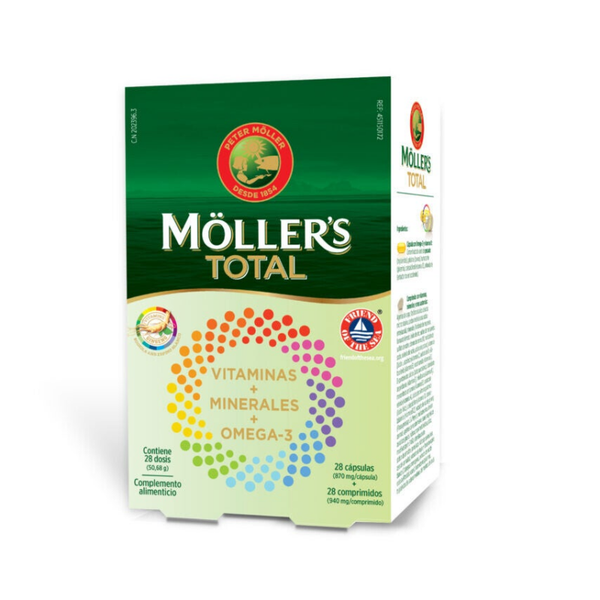 Möller’s Total – multivitamínico 28 Cápsulas