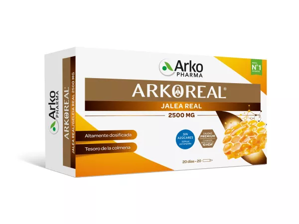 Arkoreal Jalea Real 2500 mg SIN AZÚCAR 20 ampollas