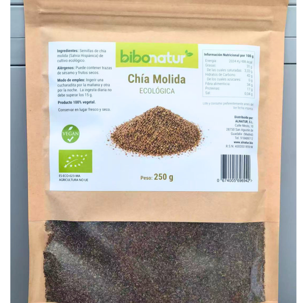 Chía Molida 250 g bibonatur.
