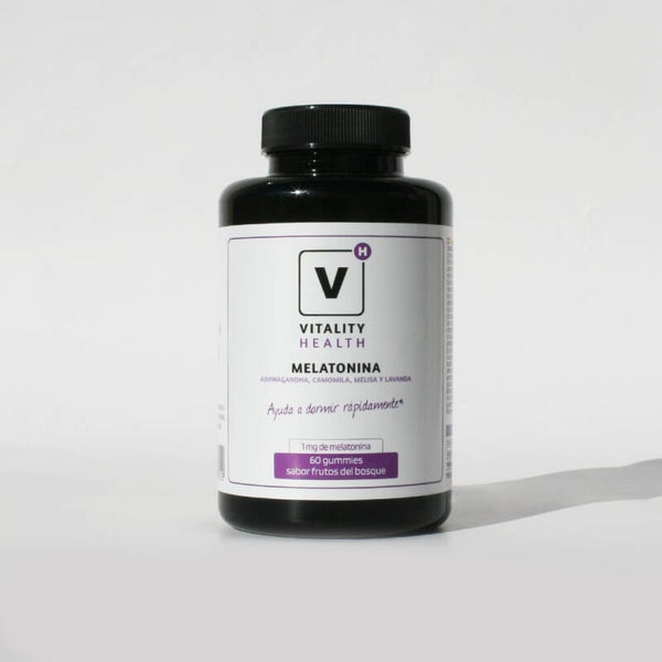 VITALITY HEALTH Melatonina 60 Gummies (1 mg) sabor frutos del bosque