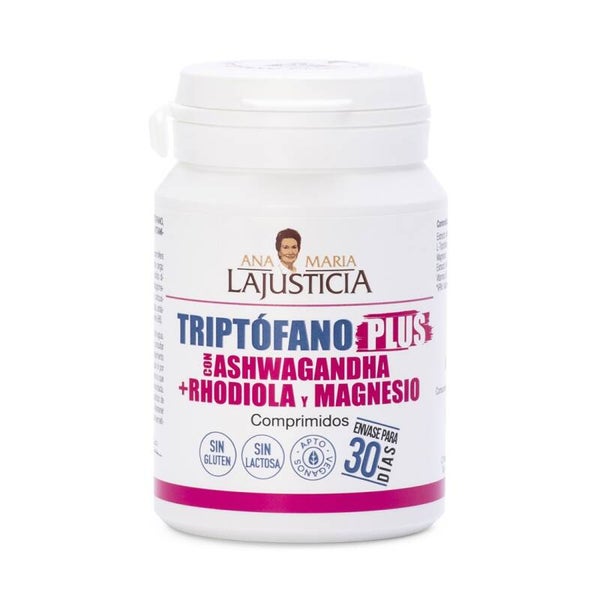ANA MARIA LAJUSTICIA TRIPTOFANO PLUS CON ASHWAGANDHA+ RHODIOLA Y MAGNESIO (60 comp.)