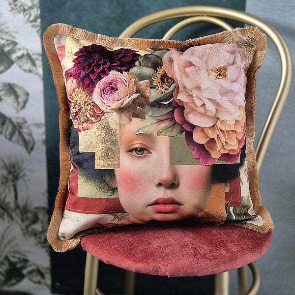 Luxe Sierkussen "Vintage Botanica"