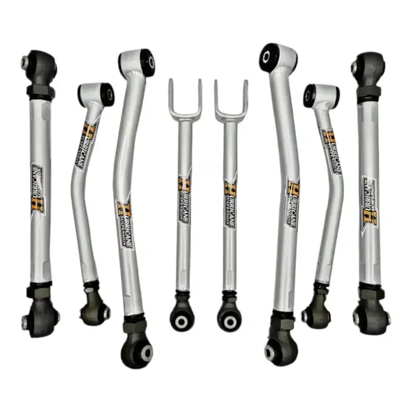 Hurricane Performance Super Flex Forged Adjustable HD Control Arms for Jeep Wrangler JK