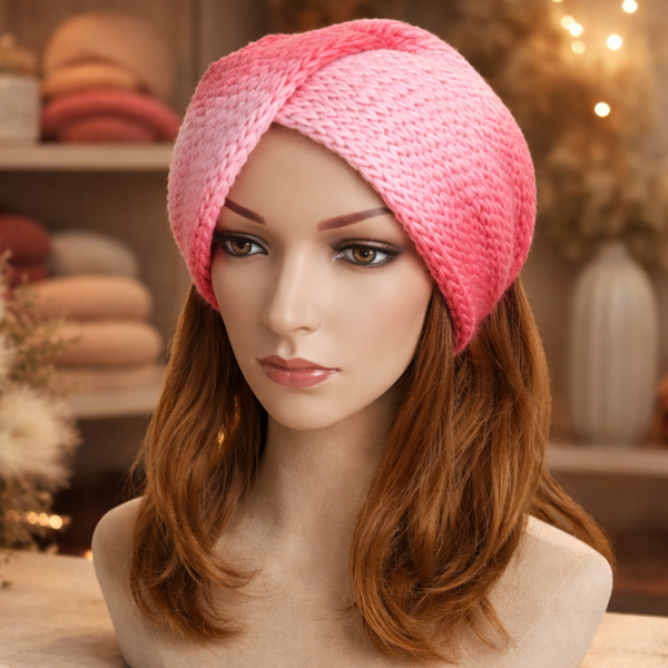 Rosa Flow – breites Stirnband oder Loop