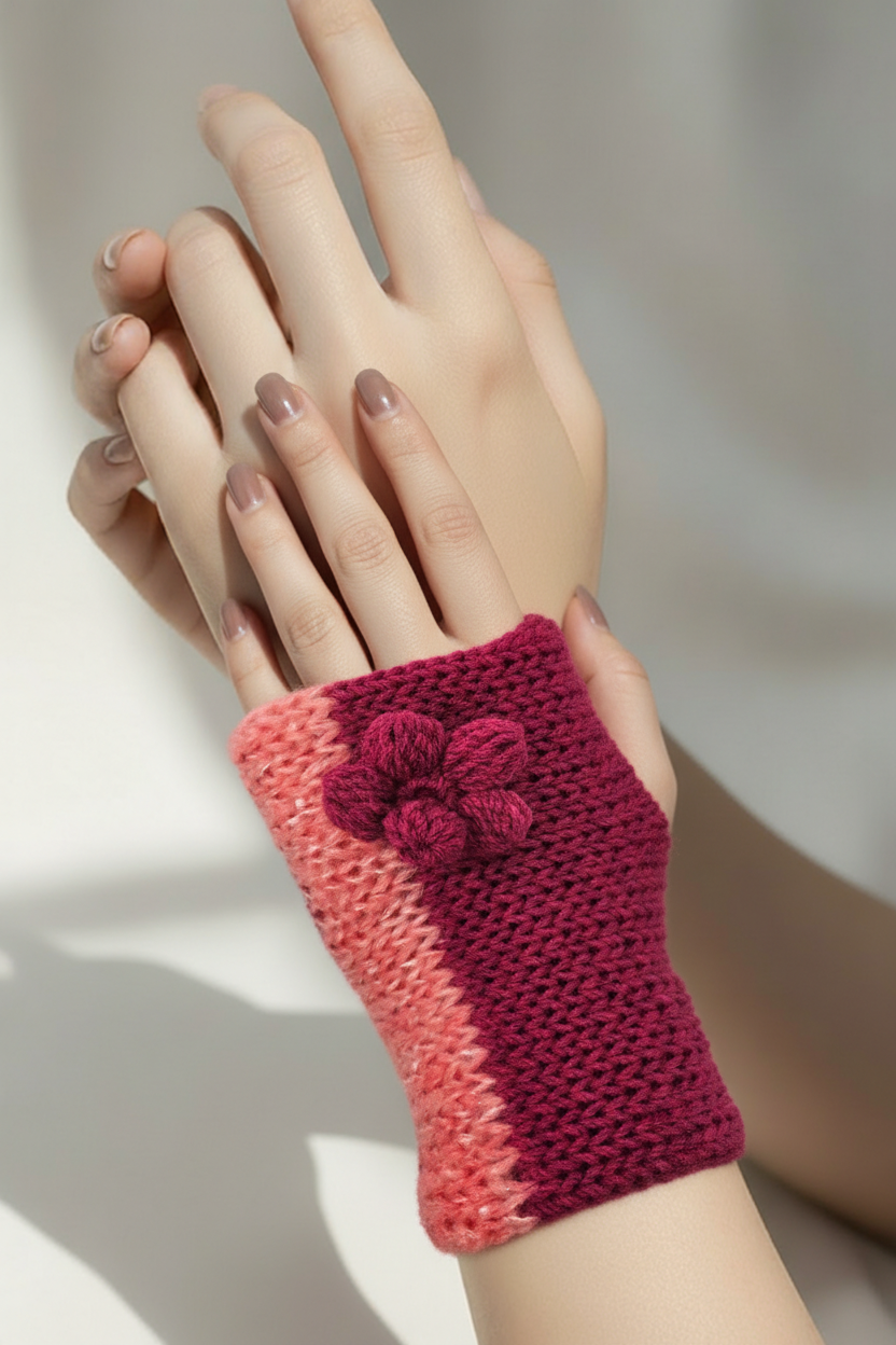 Handstulpen in Pink & Rosa – sehr kuschelig