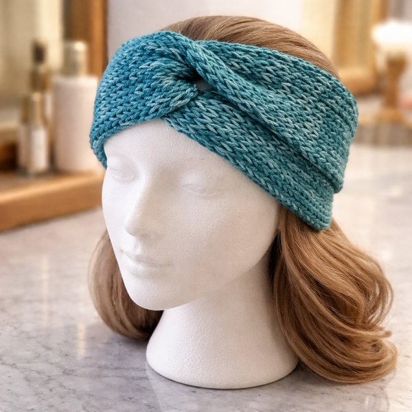 Luminda Stirnband „Türkiszauber“ – Blau Türkis | Modern & Warm