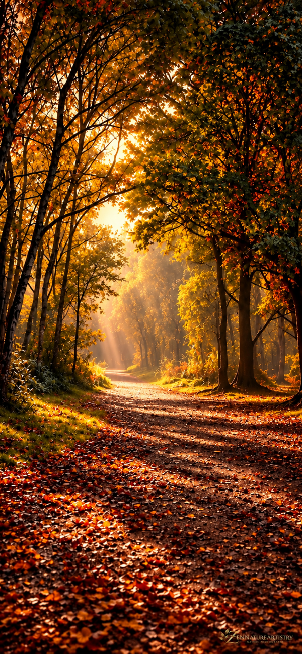 Autumn Woodland - Phone Wallpaper