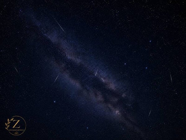 Meteor Shower And Milky Way
