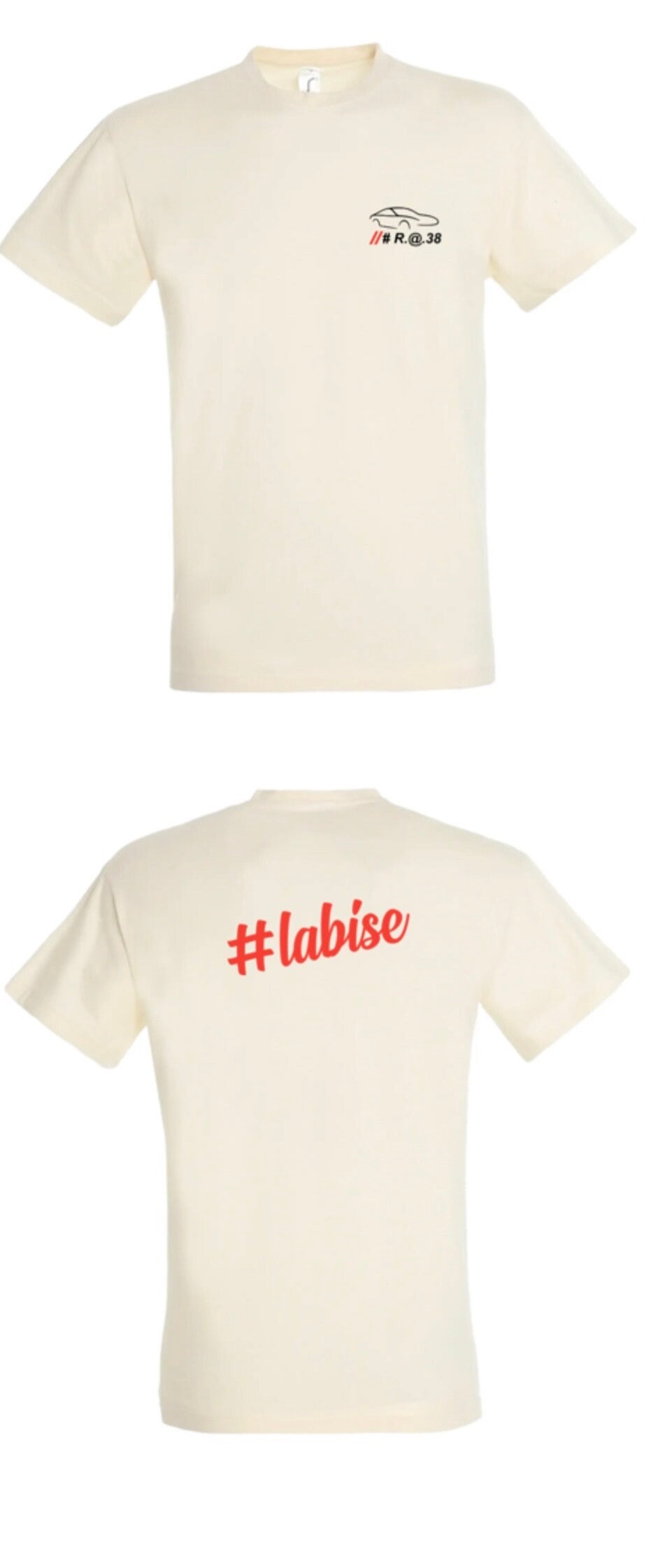Tee shirt R@38 Ecru