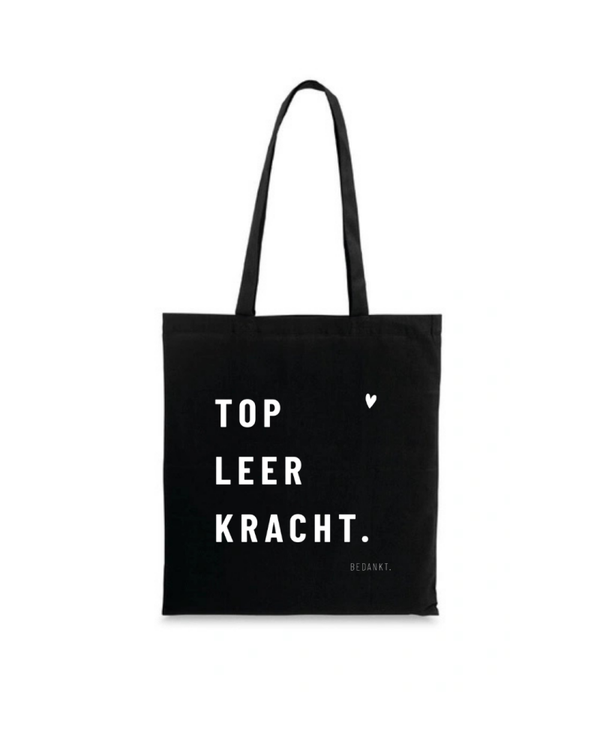Totebag - TOP LEER KRACHT.