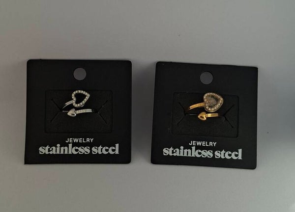 Stainless steel ring met as van dierbare