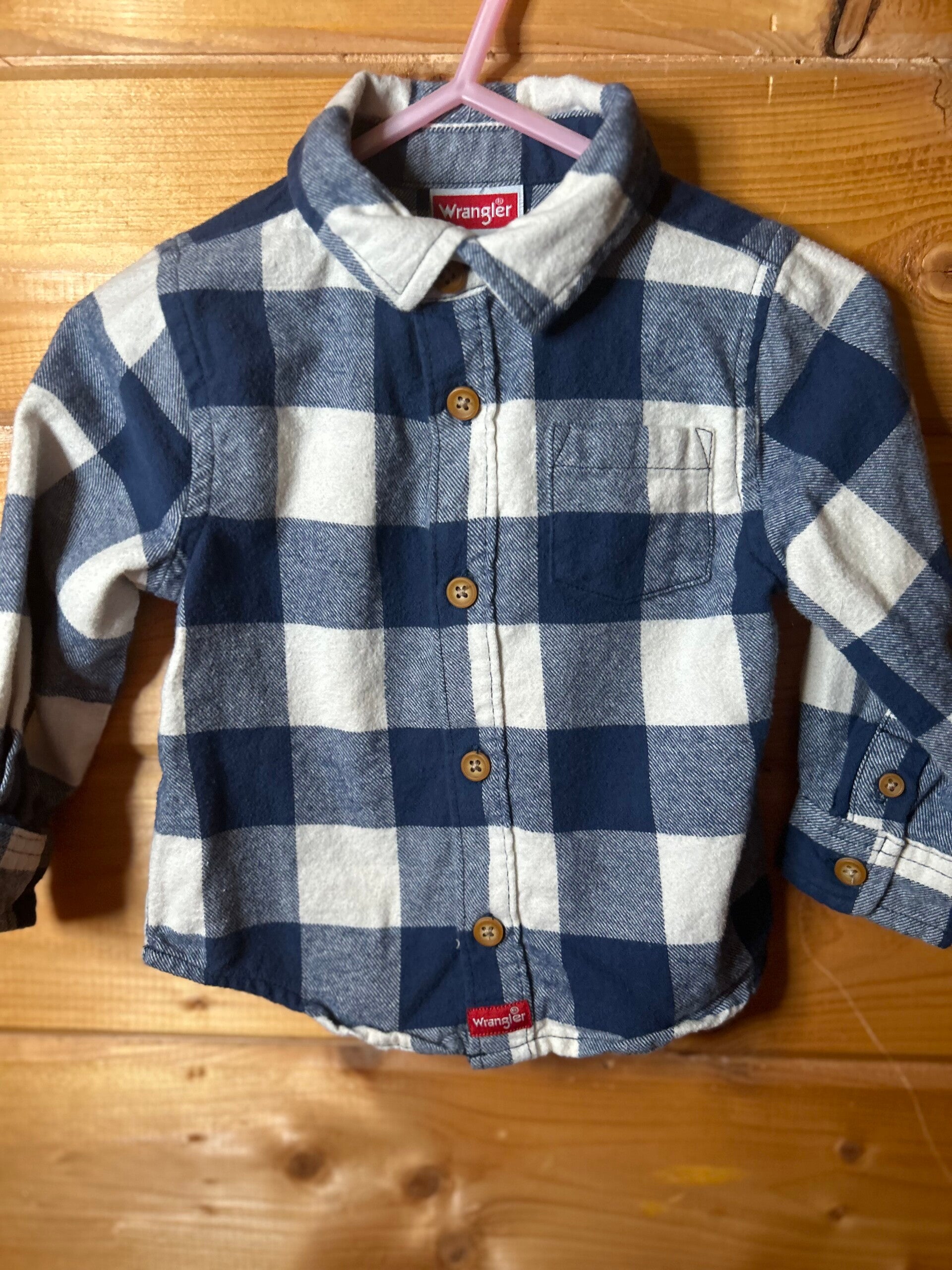 Wrangler Baby Boy Flannel Shirt – 12M