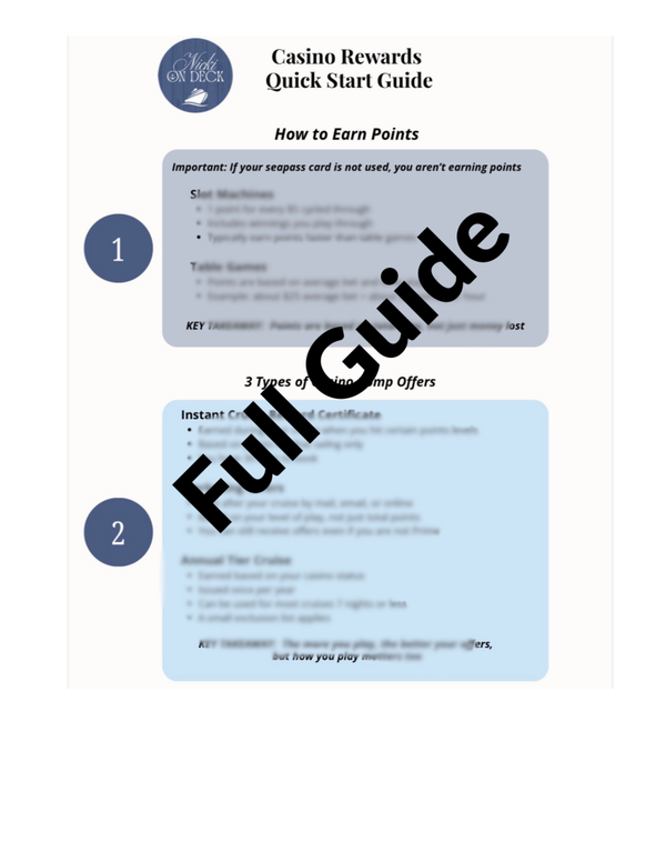 Nicki on Deck Full Casino Strategy Guide to Earning Comped Cruises