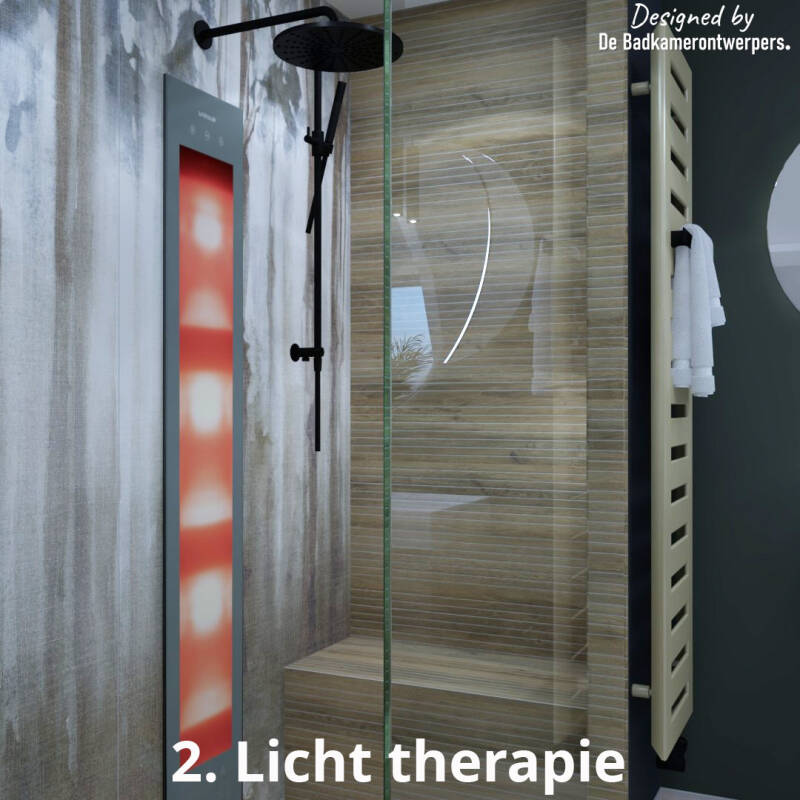 Sunshower de Luxe lichtherapie in badkamer