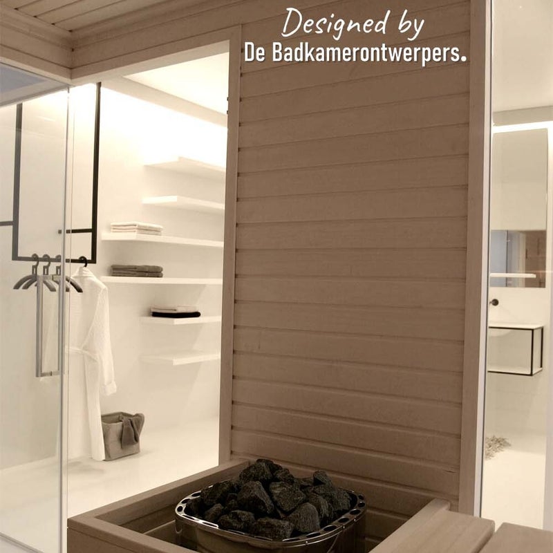 Ontwerp wellnessruimte design saunakachel