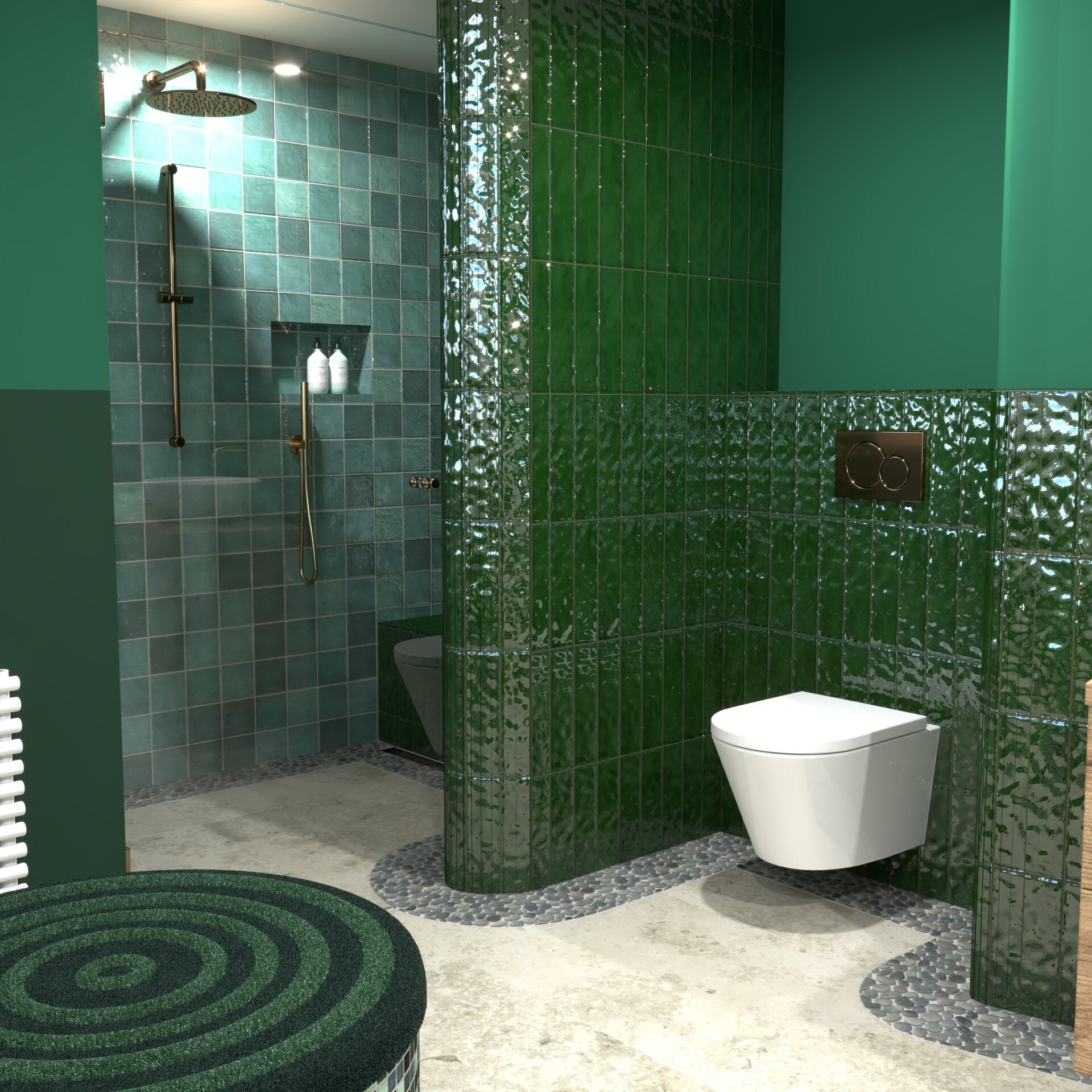 Tegels met plantenmotief