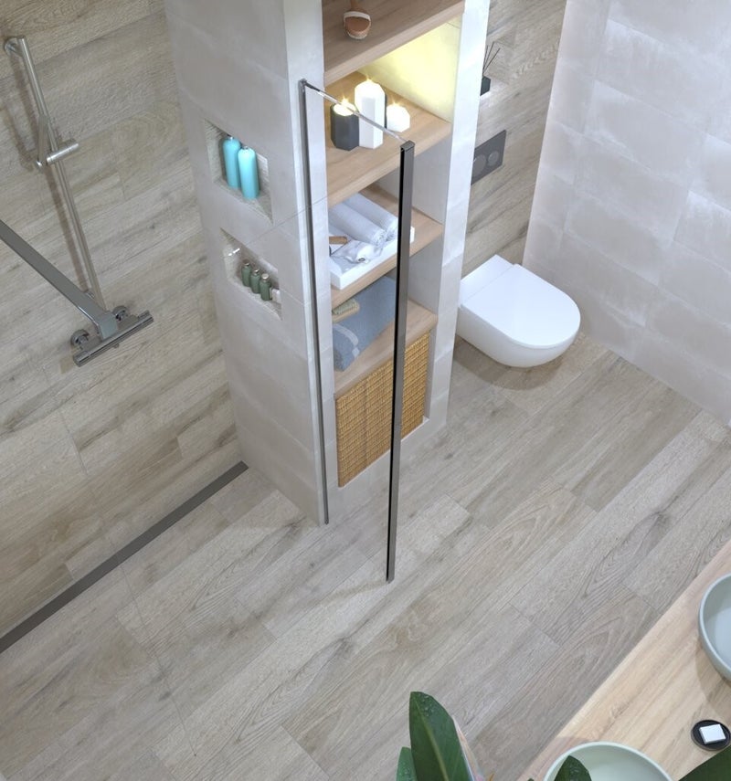 sfeervolle natuurbadkamer