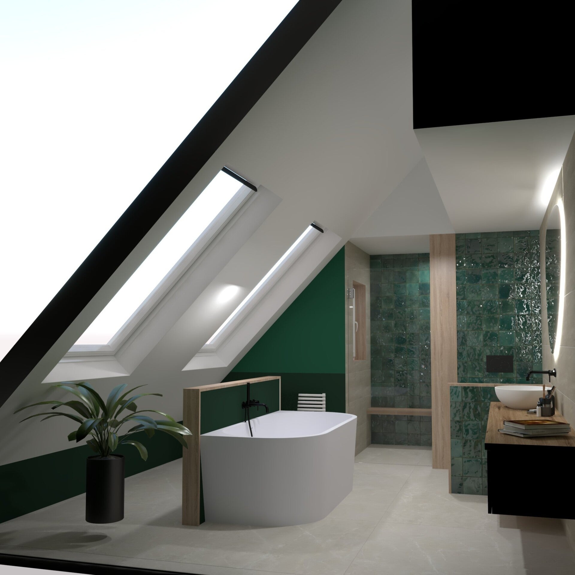 Design Douche met sunhower