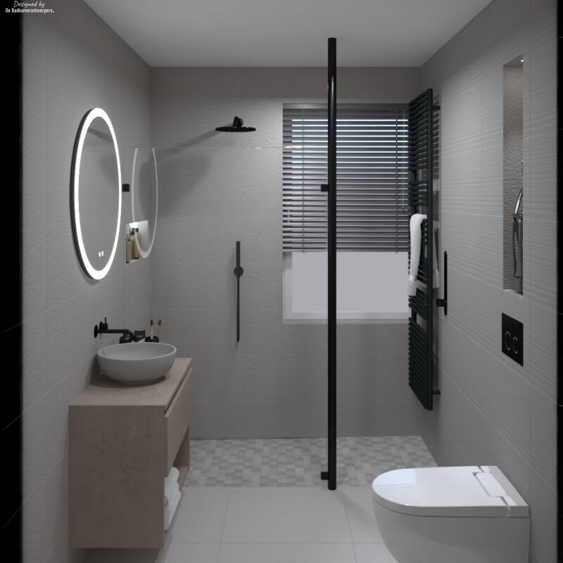 luxe badkamer rijtjes woning