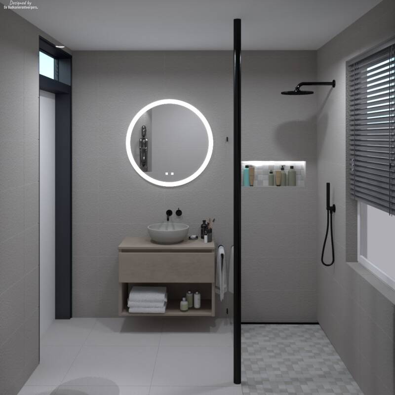 Badmeubel en inloopdouche