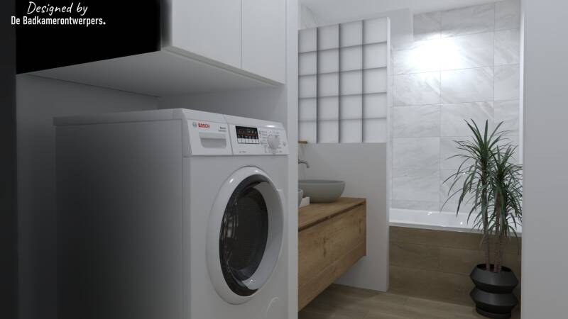 weggewerkte wasmachine