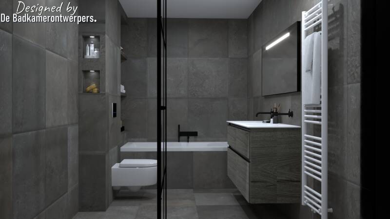 badkamer ontwerpen met inbouwnis
