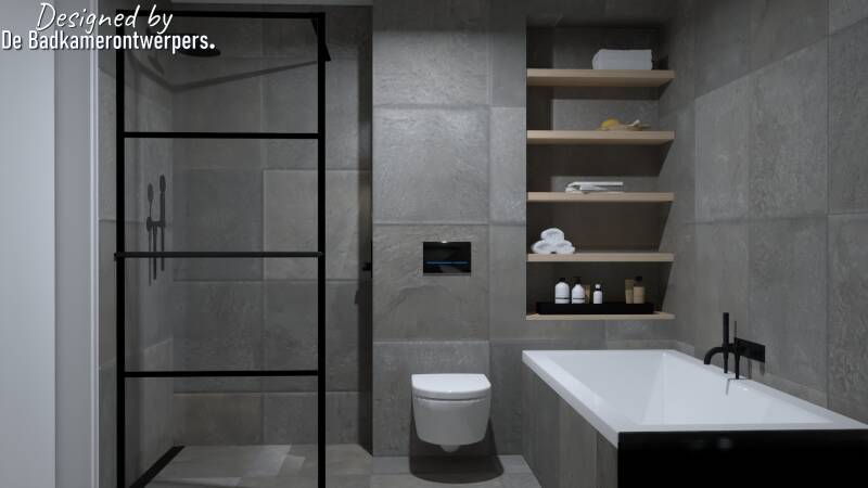 badkamer ontwerpen grijs