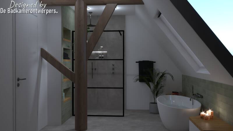 badkamer met  binten