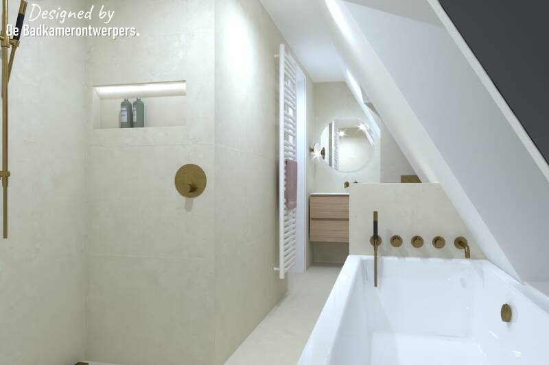 Mogelijkheden badkamer met schuin dak