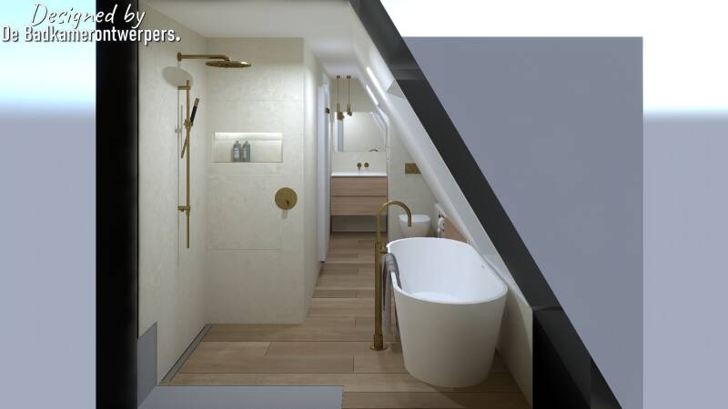 Mogelijkheden badkamer met schuin dak