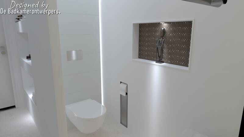 Badkamer met 3 nissen