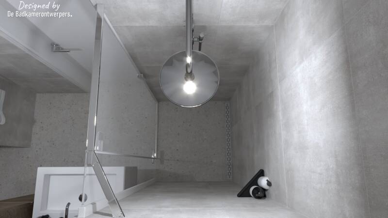 badkamer met hotbath regendouche