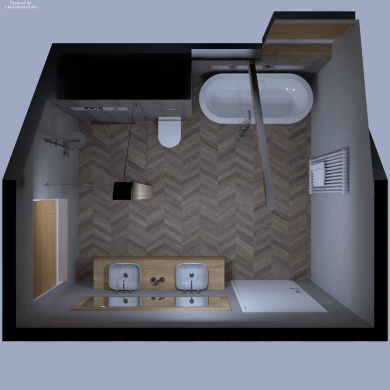 Ontwerp badkamer boerderij