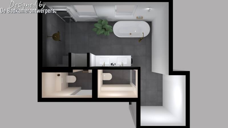 Badkamer grachtenpand