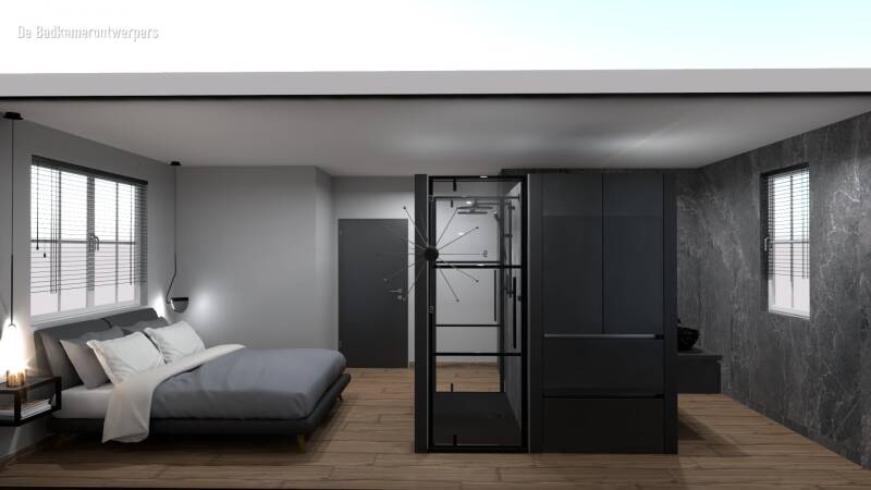 Badkamer-Slaapkamer en suite luxe