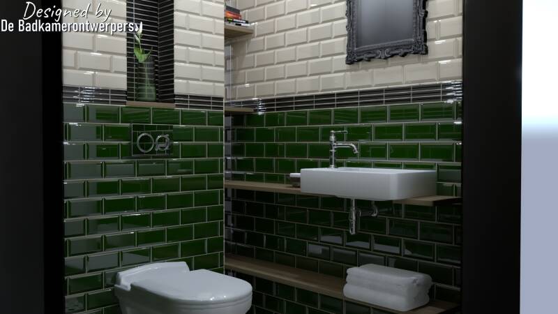 ontwerp klassiek toiletruimte