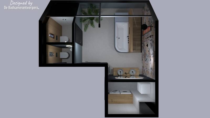 Ontwerp Wellnessbadkamer met sunshower