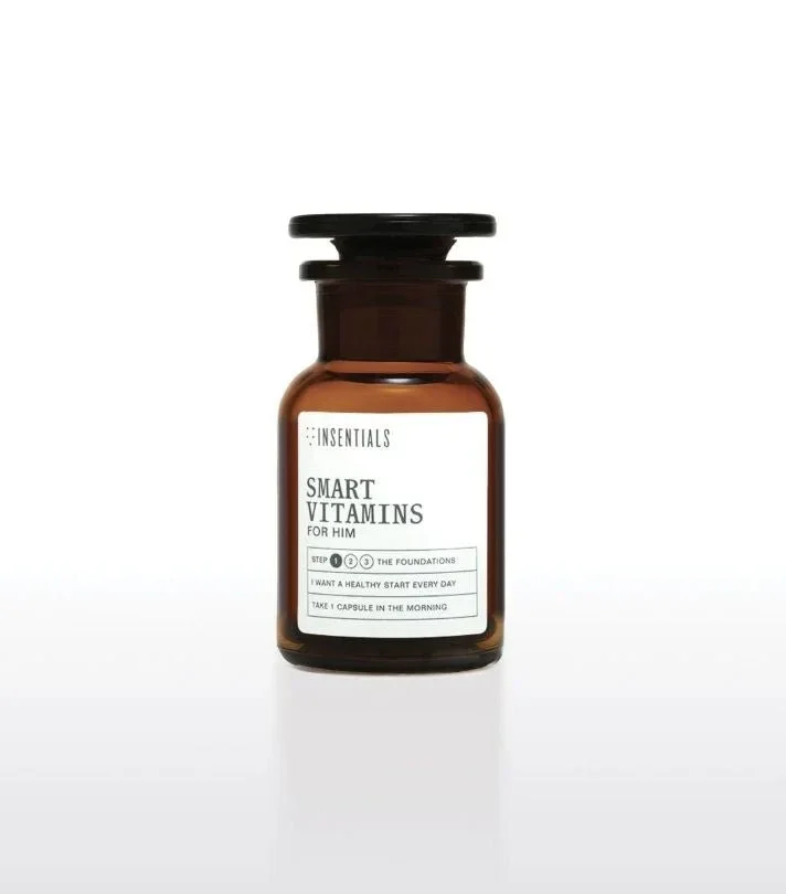 Insentials Eco-refill pharmacy jar Smart Vitamins for him